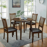 Blackwood 5 Pc. Round Table Set Model Cm3771Rt-5Pk-Chair By Furniture Of America